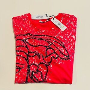 Versace Collection Men’s Classic Half Medusa Head Print Shirt Size XL